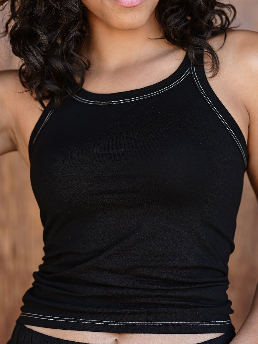 Organic Cotton Tank - Black