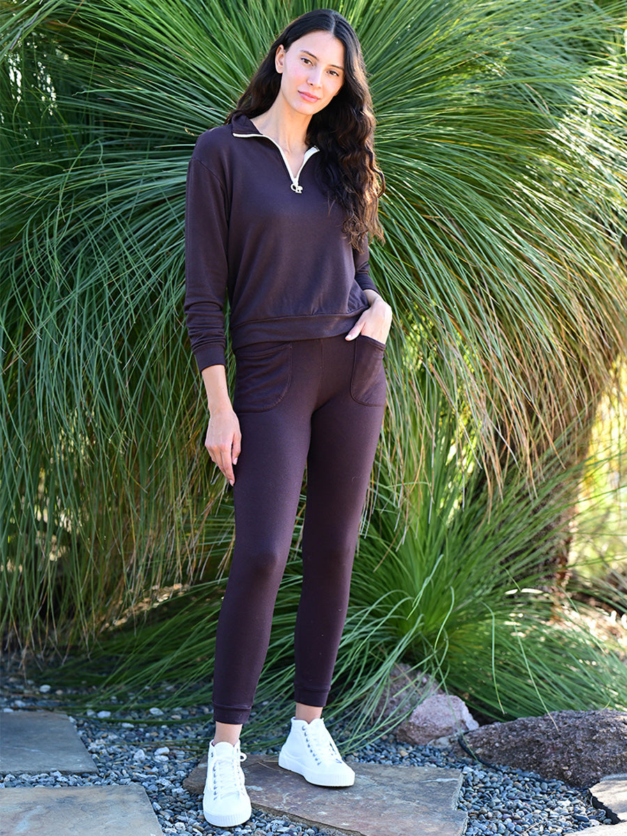 Soft Fleece Jogger Pant - Coffee