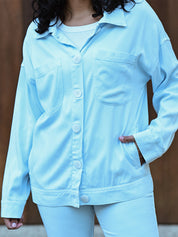 Italian Twill Jacket - Sky Blue