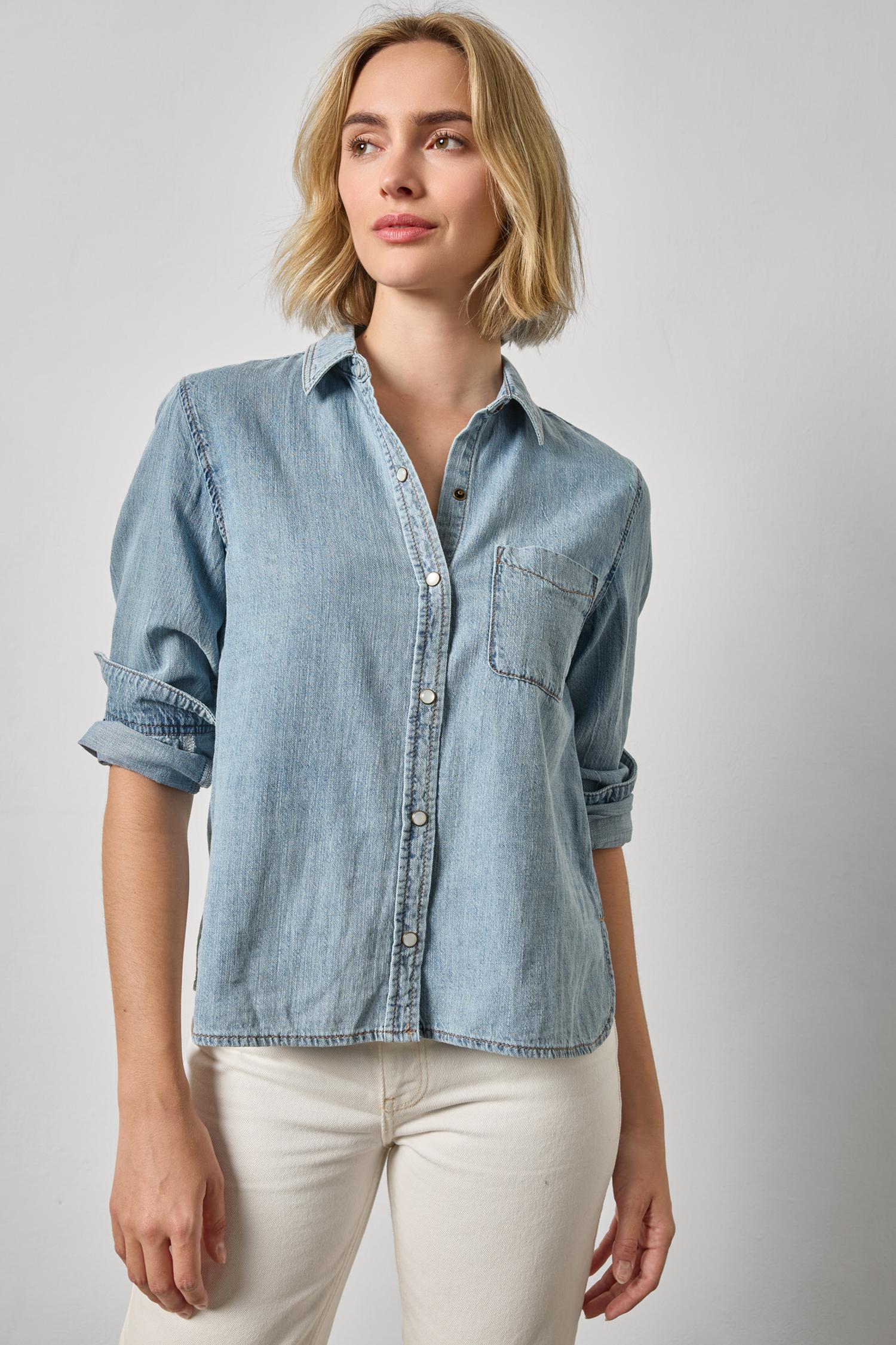 Denim Button Down - Blue Wash