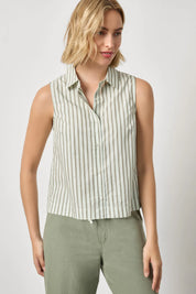 Striped Sleeveless Shirt - Pool Stripe