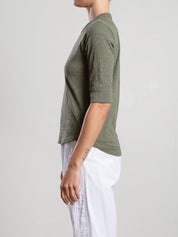 Giada Tee in Supima Slub - Artichoke