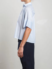 Halle Shirt Spanish Voile - Pale Sky