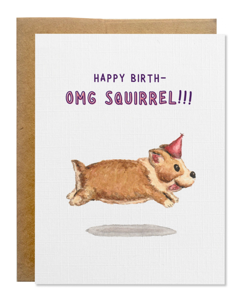 Birthday Corgi Card