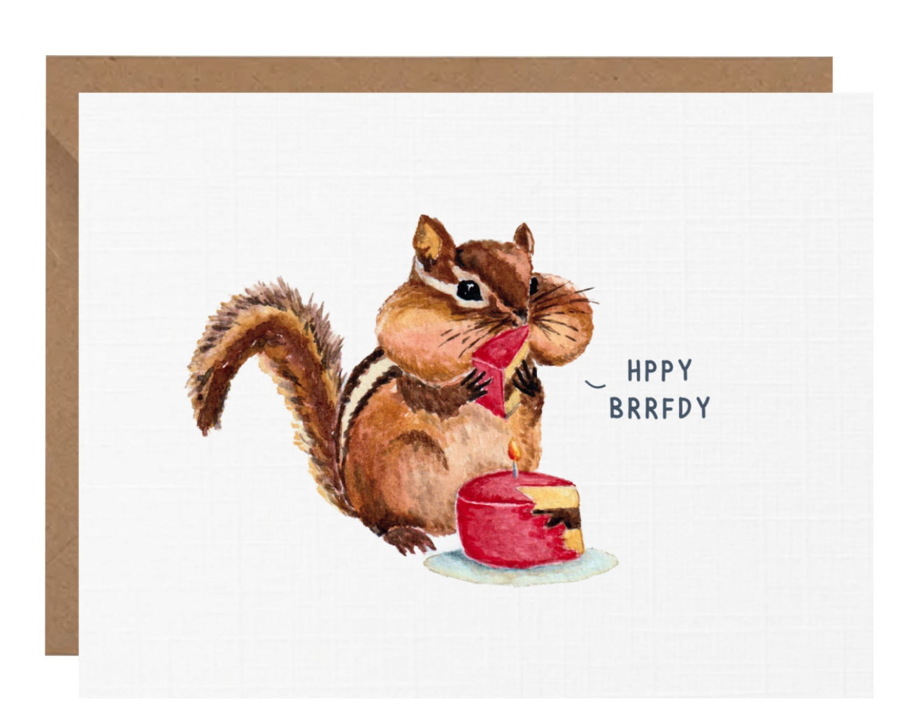 Birthday Chipmunk Card