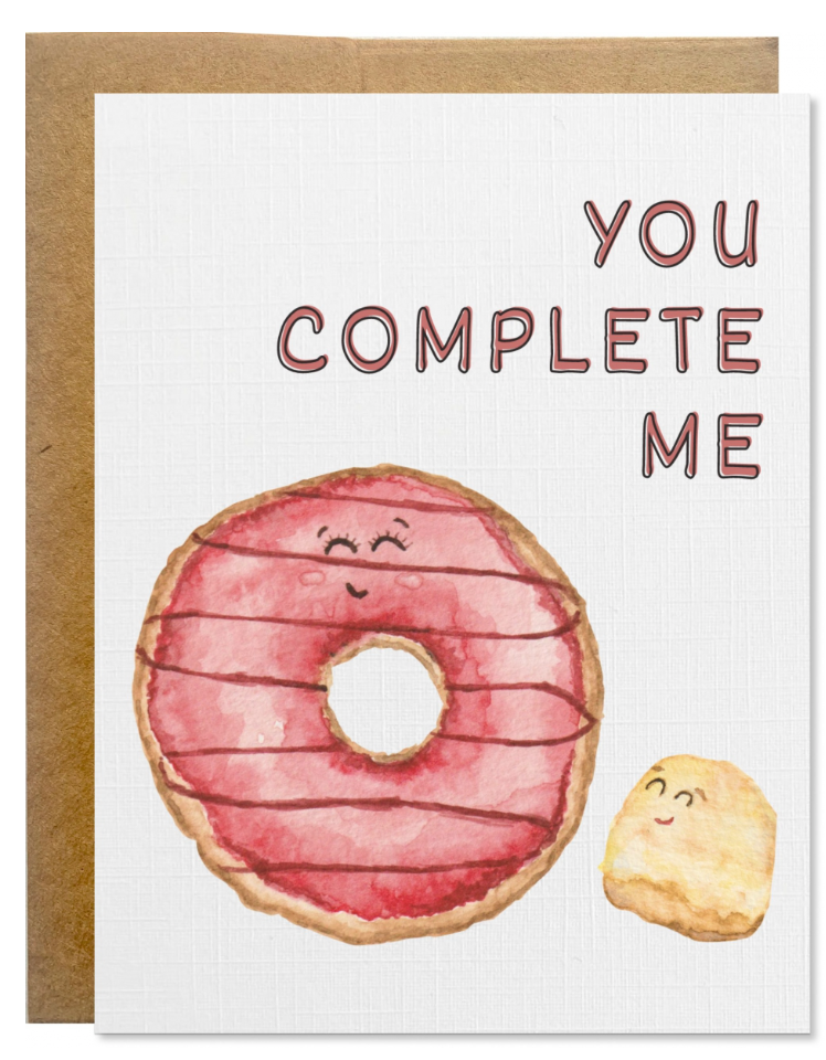 You Complete Me Donut Card