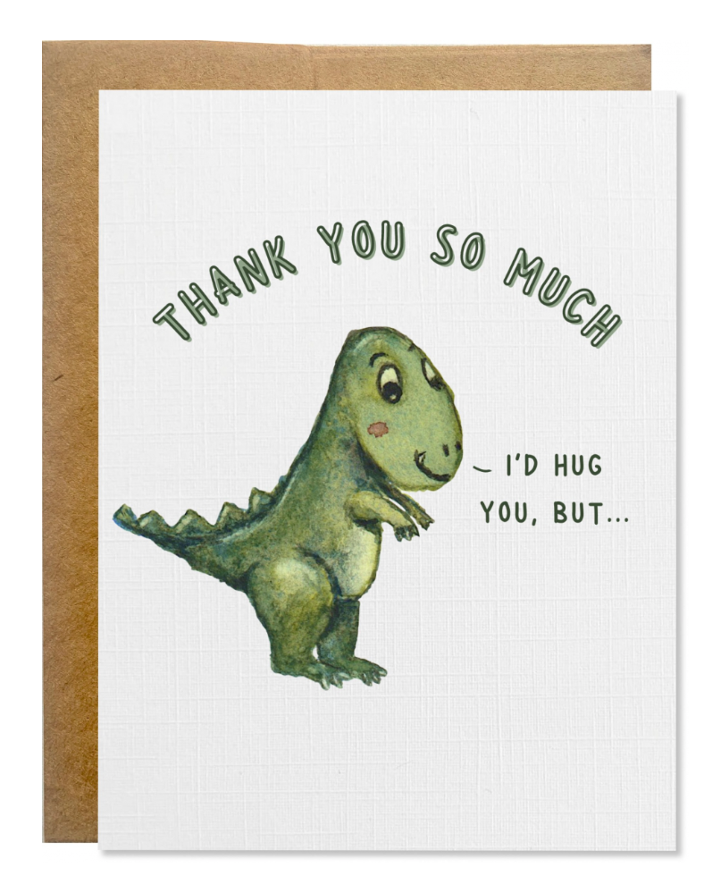 Thank you Dinosaur Card