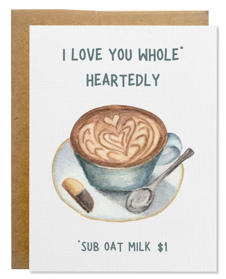 Whole Milk latte card