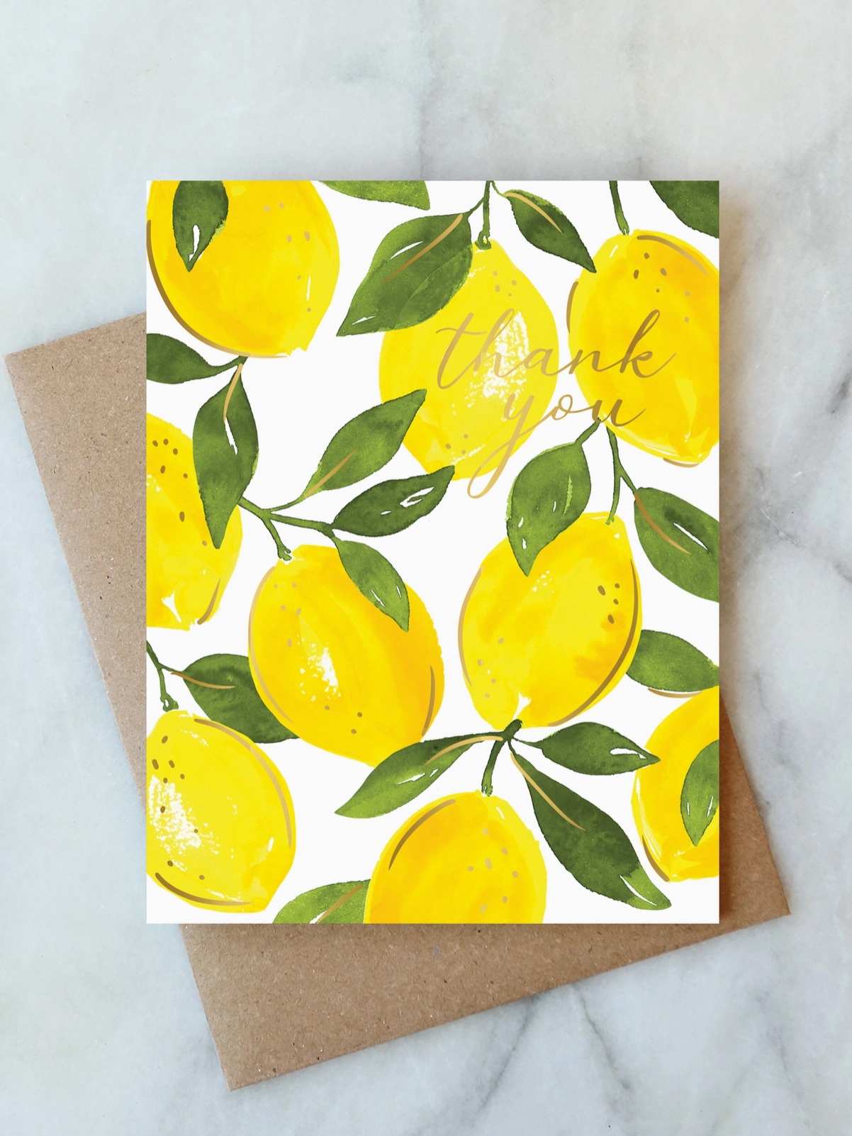 Lemon Thank You Greeting Card
