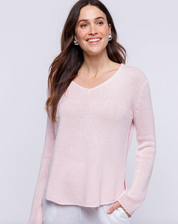 Round Edge V-Neck - Blossom