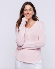 Round Edge V-Neck - Blossom