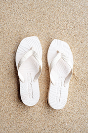 Sleepers Tapered Platform Flip Flops - Eggnog