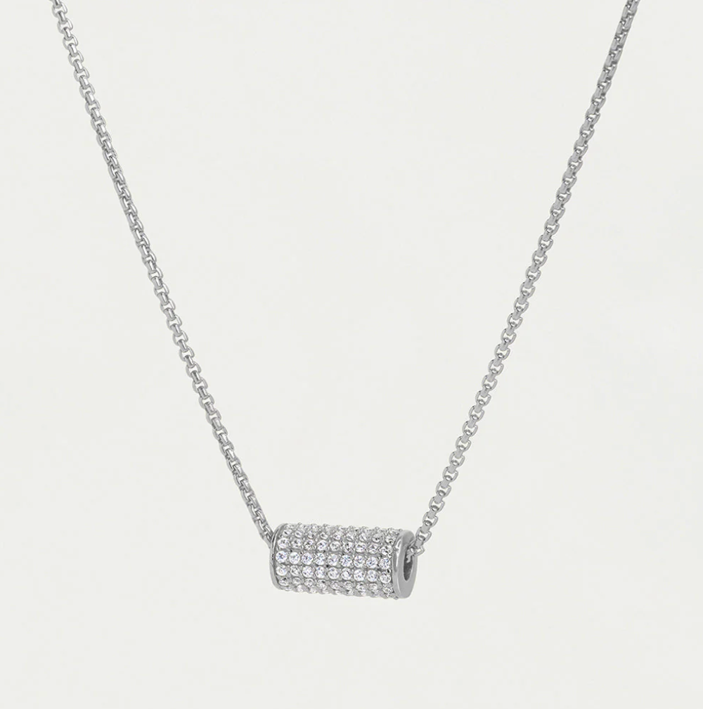 Petite Pave Mini Tube Necklace