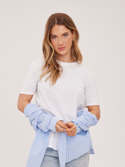 Victoria Cotton Tee - White