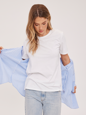 Victoria Cotton Tee - White