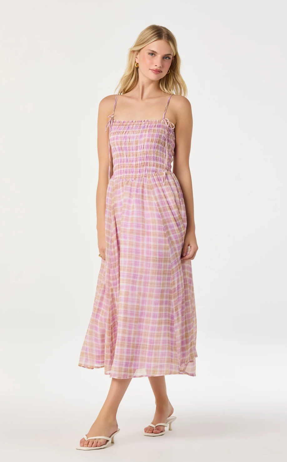 Lahela Dress - Pink Plaid