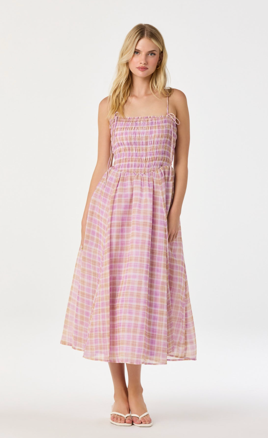 Lahela Dress - Pink Plaid