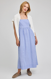 Alicia Dress - Ocean Stripe