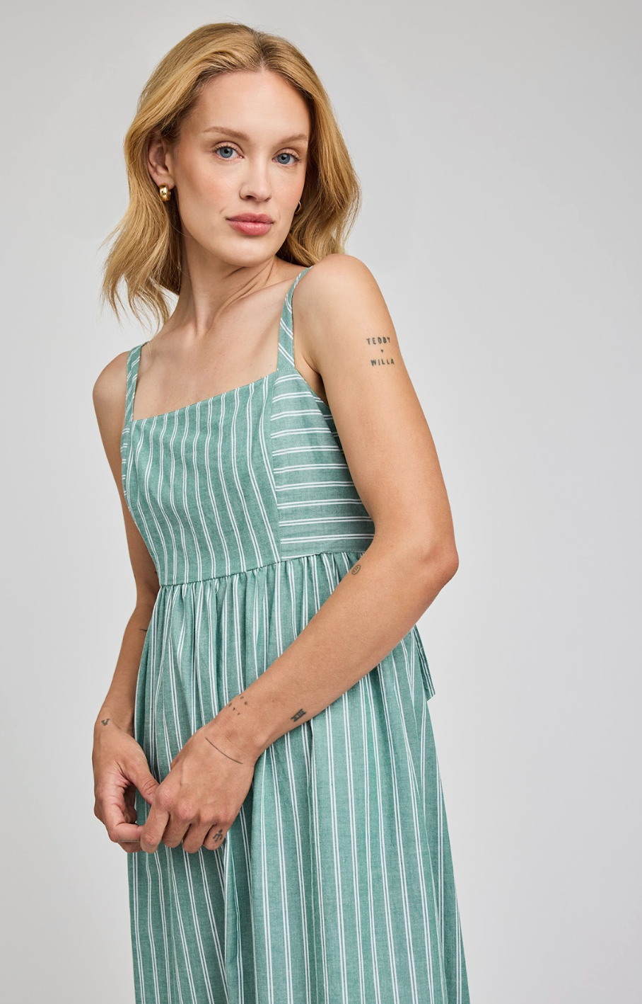 Alicia Dress - Kelly Stripe