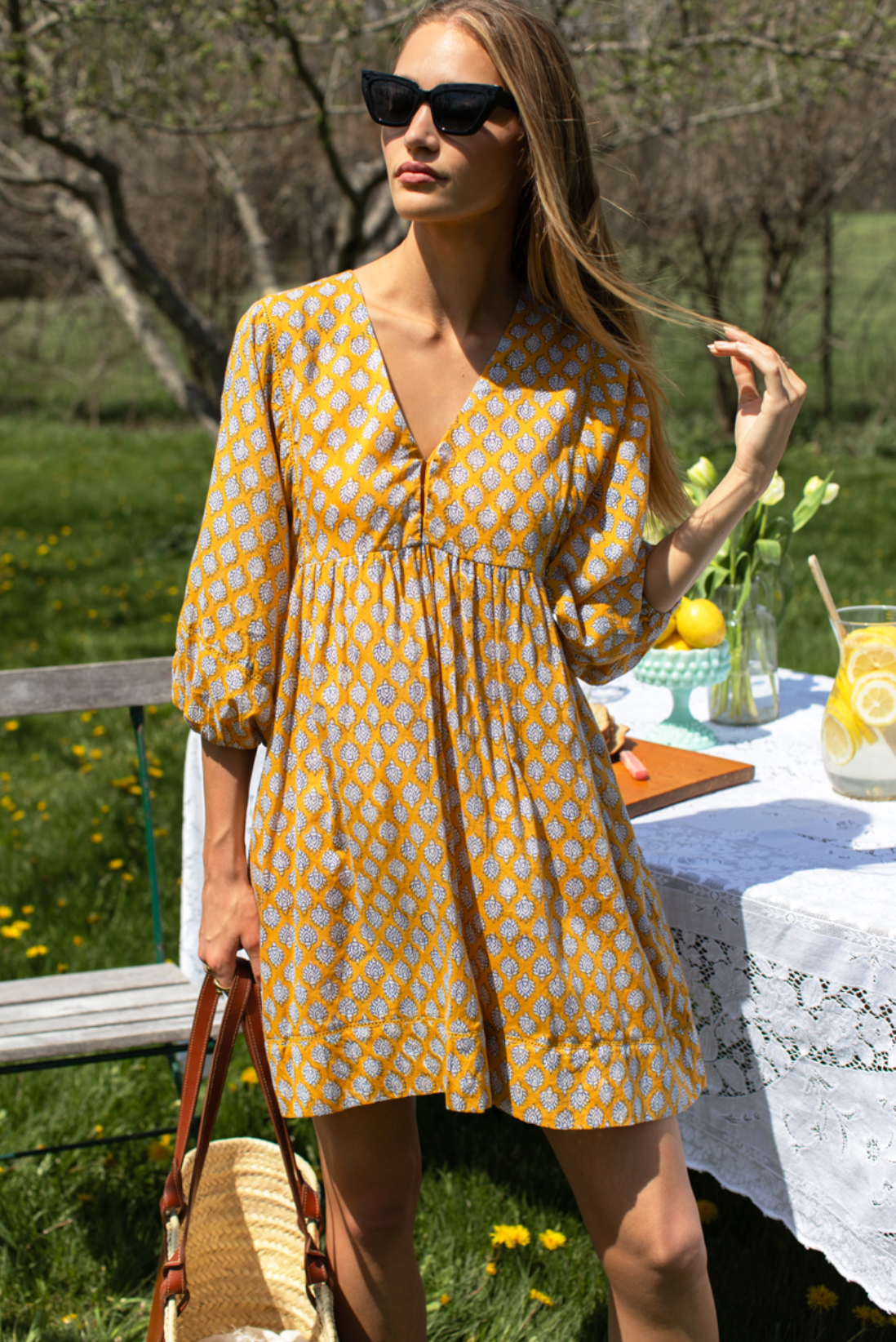 Bastian Beachy Dress - Sisters Yellow Organic