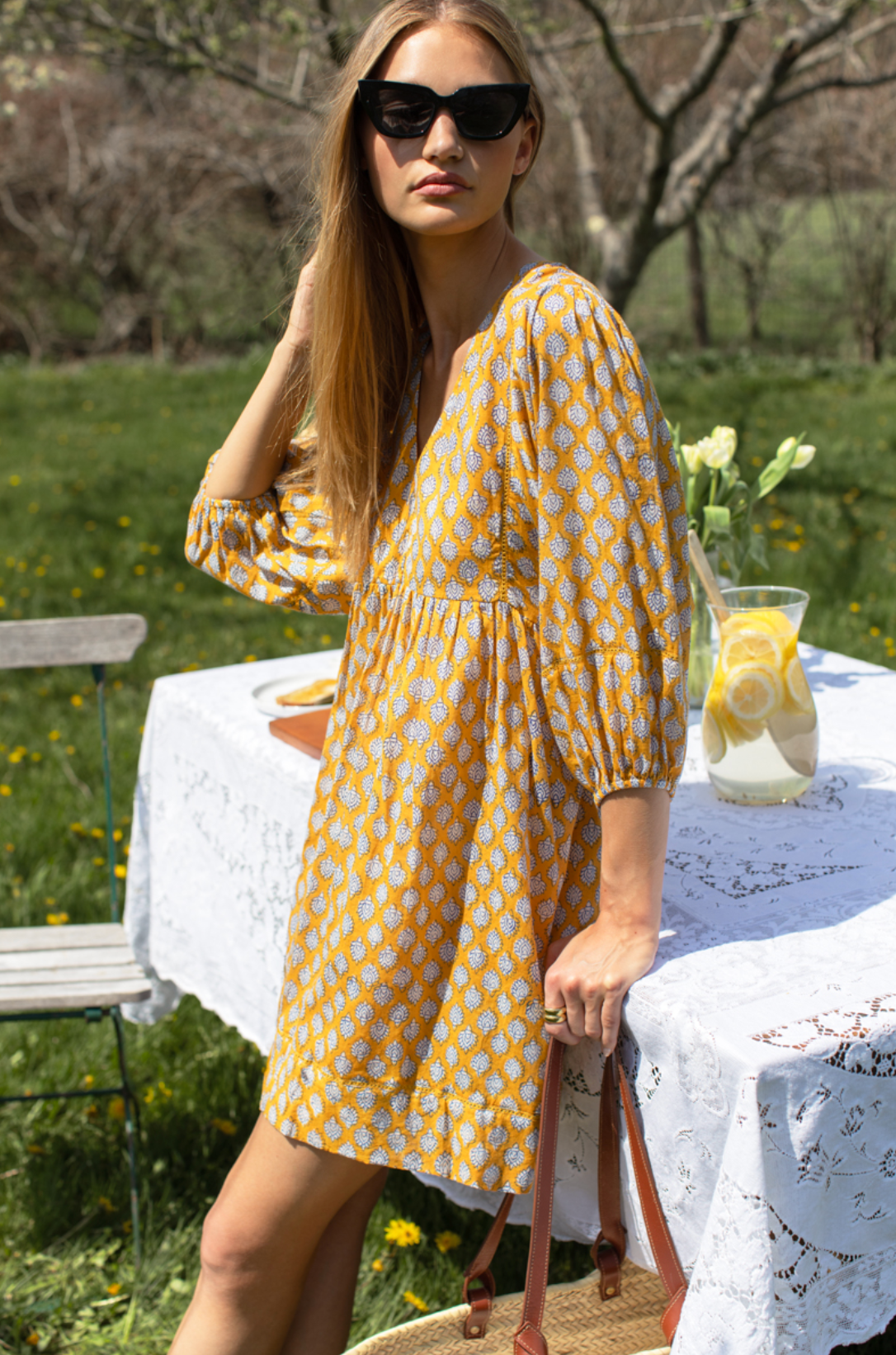Bastian Beachy Dress - Sisters Yellow Organic