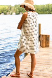Atelier Scoop Dress - Ivory Dot