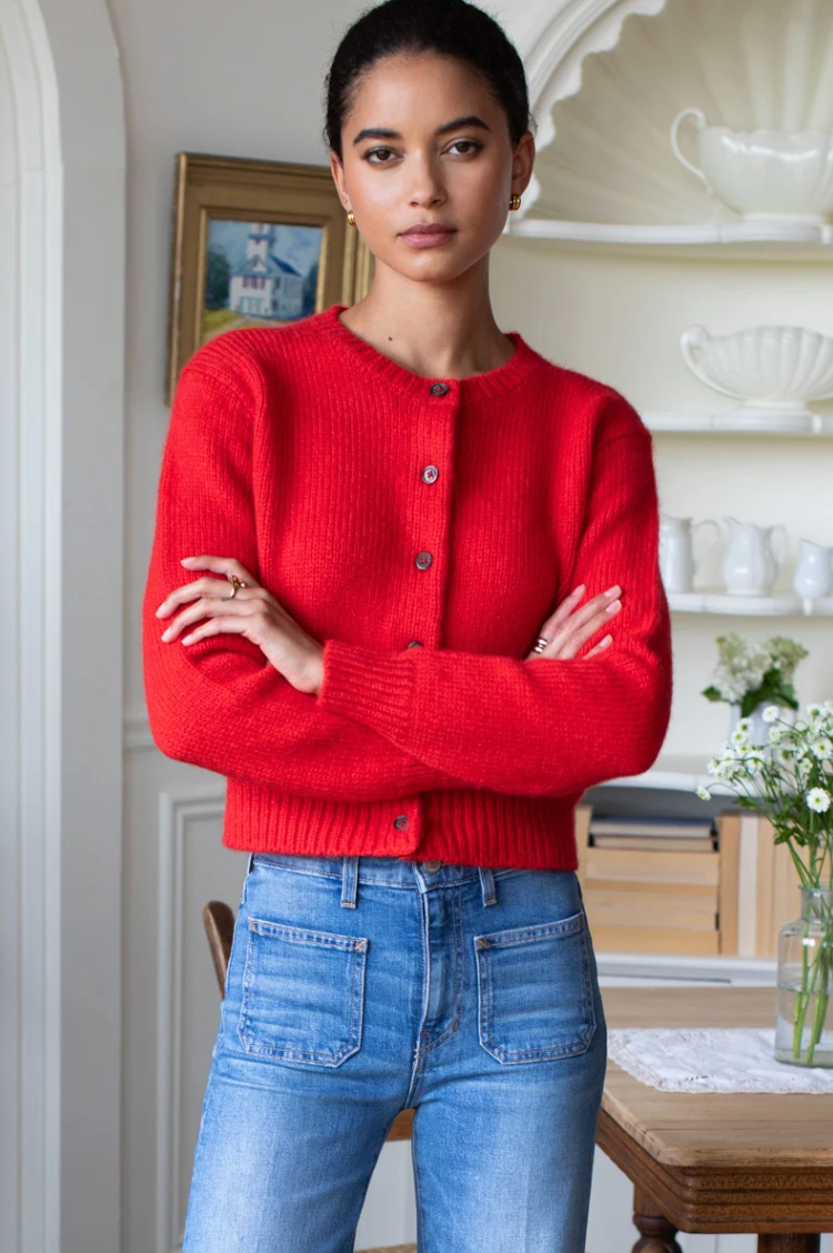 Little Atelier Cardigan - Poppy Red