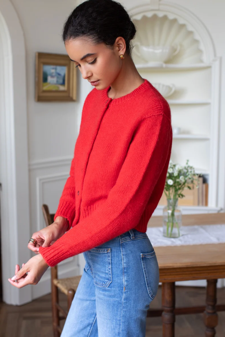 Little Atelier Cardigan - Poppy Red
