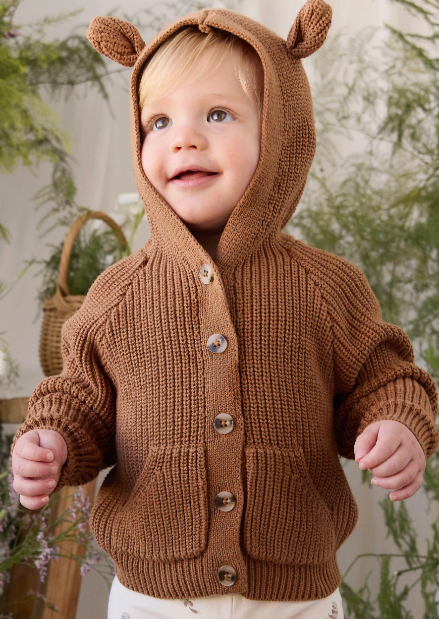 Bear Cardigan - Butterscotch