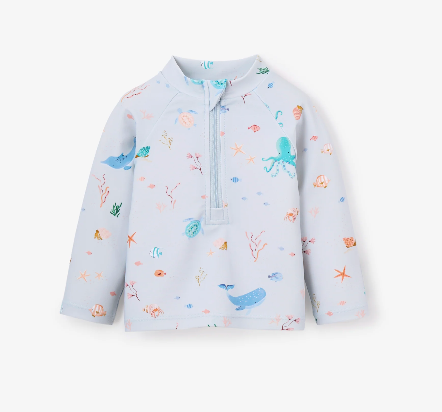 Ocean Adventure Rash Guard - Pale Blue