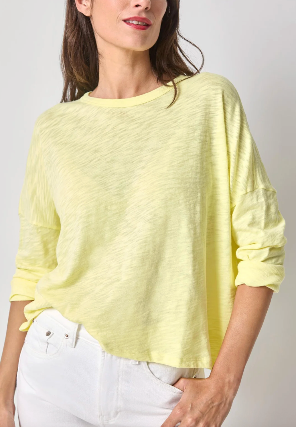 Easy Long Sleeve Beach Tee - Buttercup