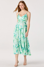 Maeve Dress - Teal Multi Floral