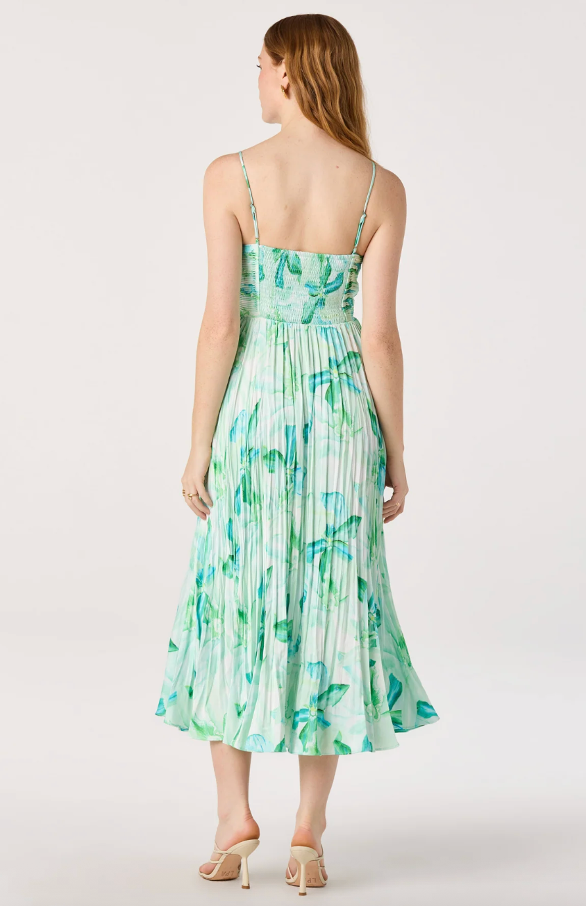 Maeve Dress - Teal Multi Floral