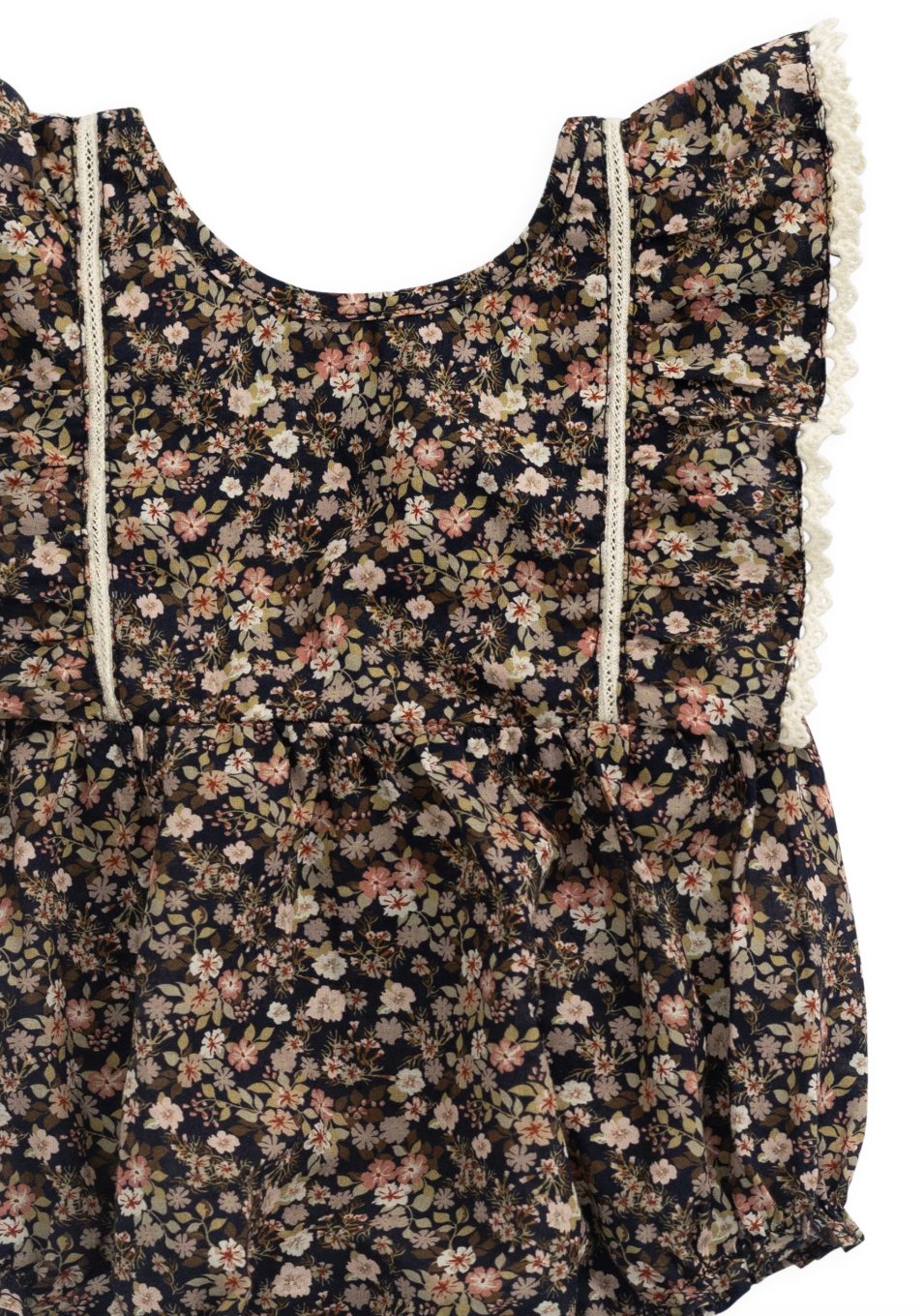 Organic Cotton Beatrice Playsuit - Luca Floral