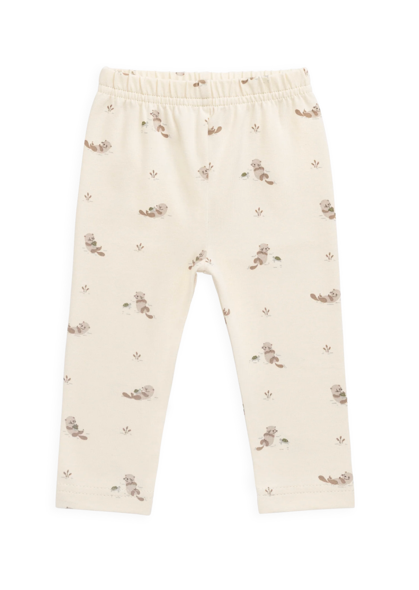Organic Cotton Everyday Legging - Otter Buddies Tofu