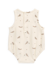 Organic Cotton Lionel Playsuit - Otter Buddies Tofu