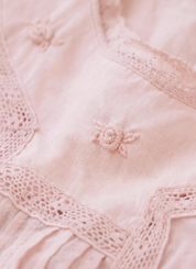 Organic Cotton Misty Playsuit -  Shell Pink