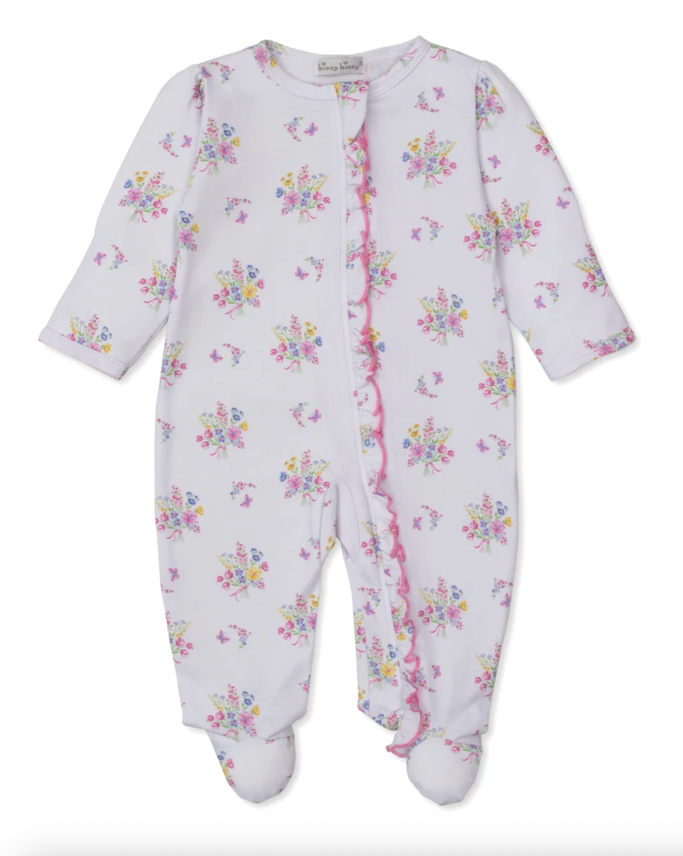 Pastel Gardens Footie w/ Zip - Multi