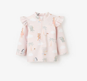 Seaside Safari Rash Guard - Pink