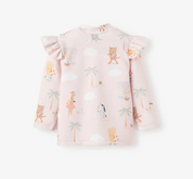 Seaside Safari Rash Guard - Pink