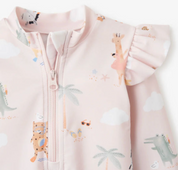 Seaside Safari Rash Guard - Pink
