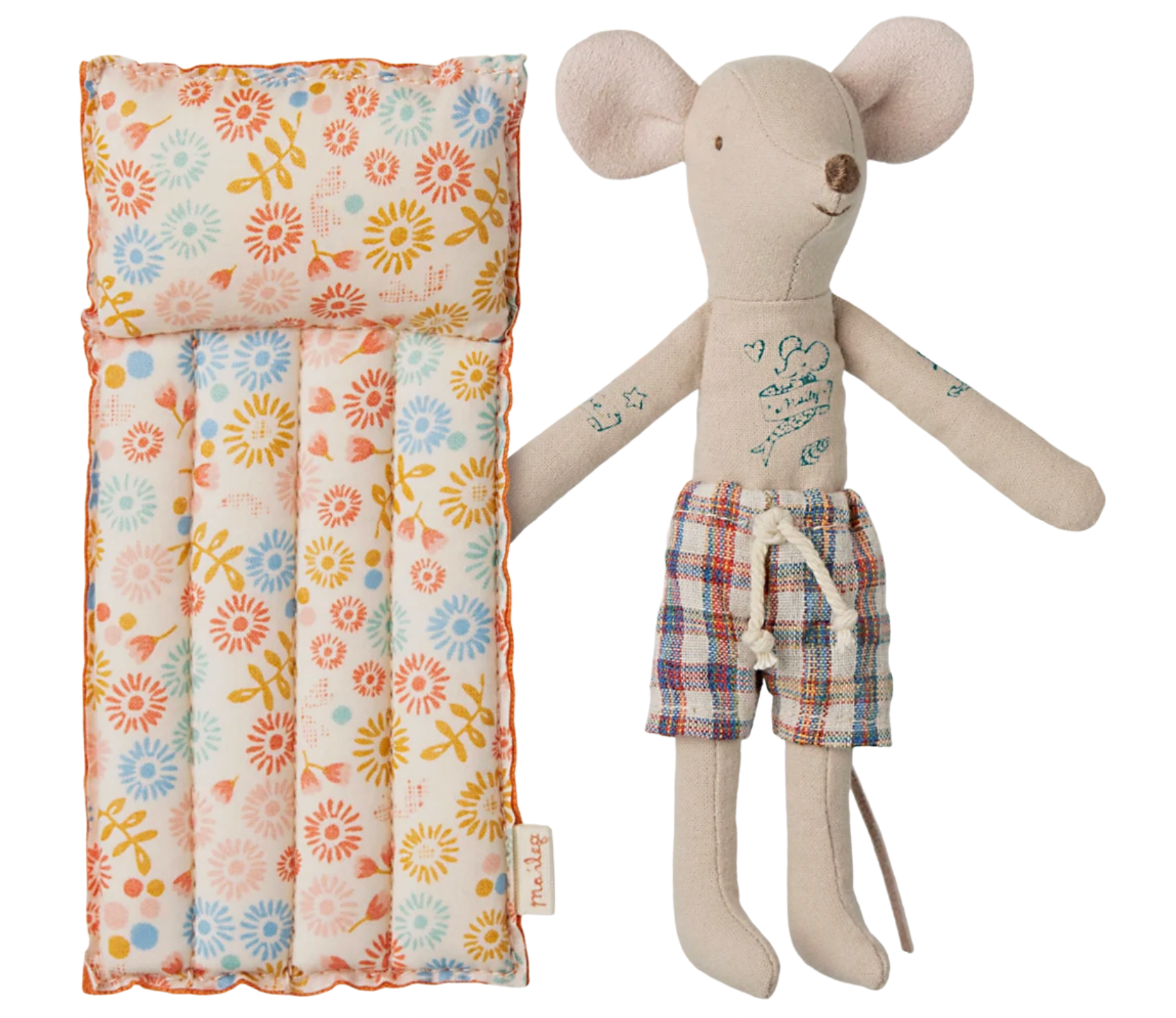 Beach Mouse With Air Mattress Dad Flower