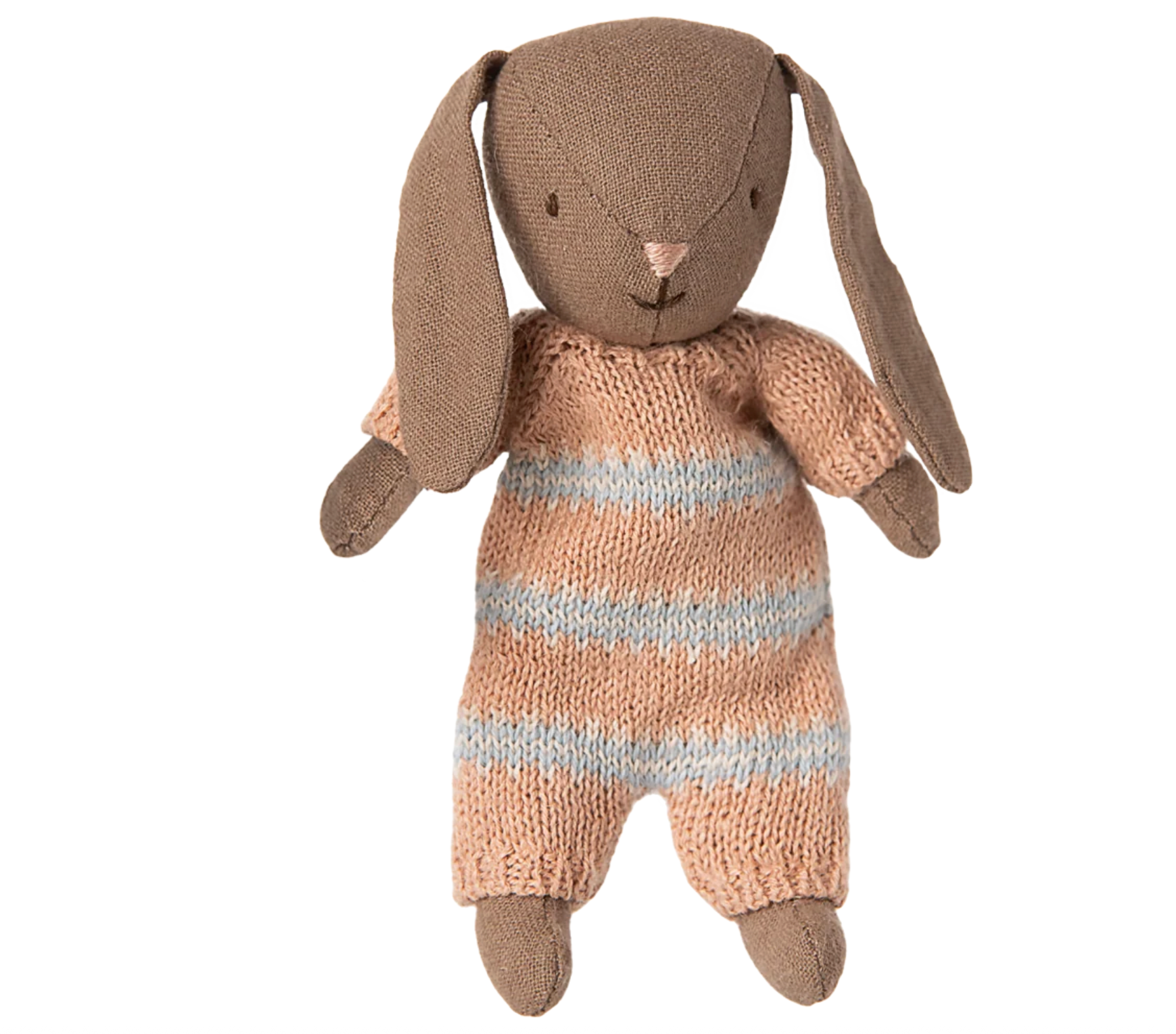 Bunny Micro Brown - Dusty Rose Knitted Suit