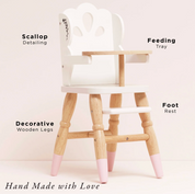 Dolls Wooden High Chair