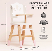 Dolls Wooden High Chair