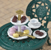 Town Series Tea and Treats Set, Fashion Dollhouse Furniture and Accessories