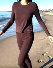 Softest Long Sleeve Tee - Coffee