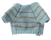 Puppy Supply Small Knitted Sweater - Dusty Blue