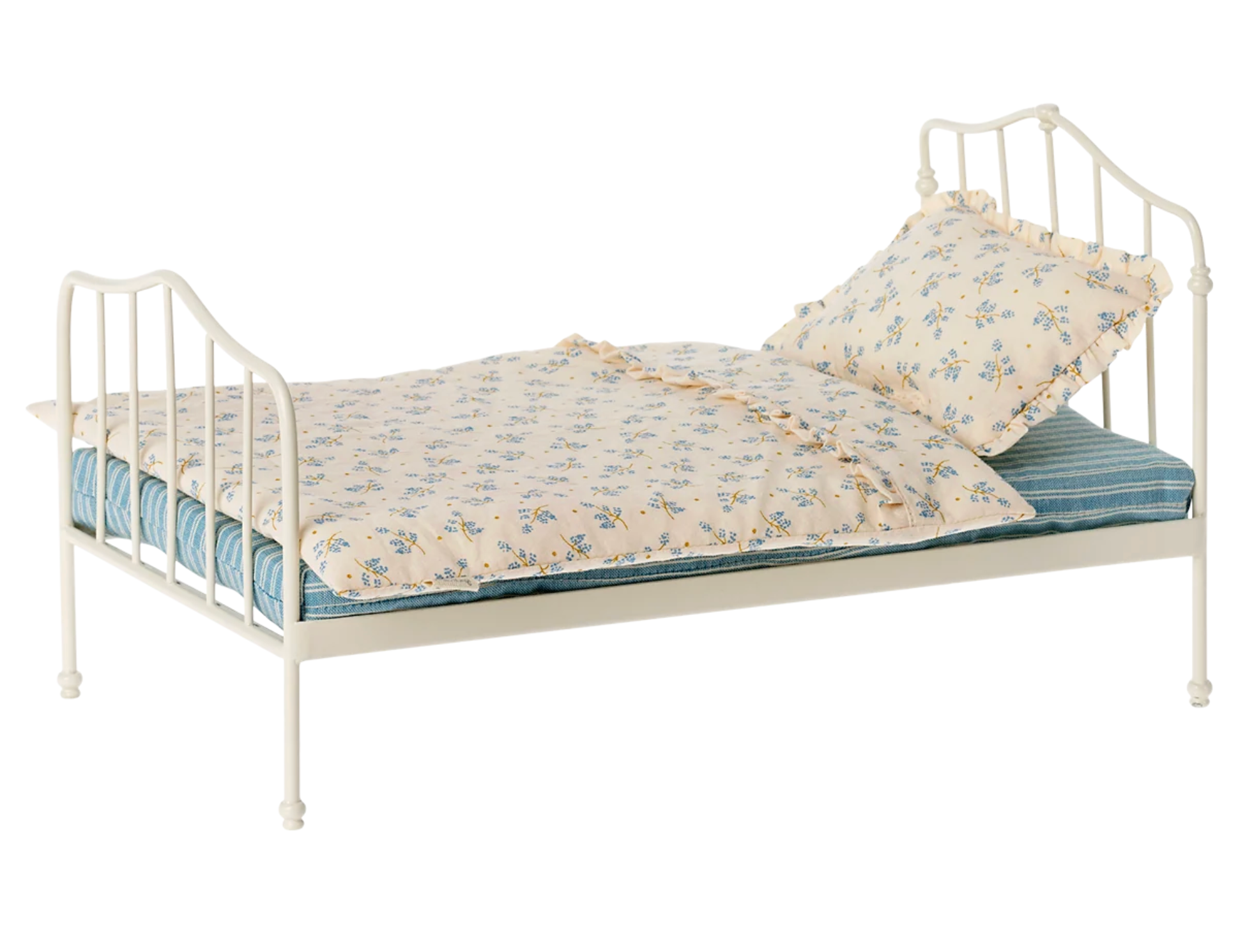 Vintage Bed Miniature - Blue