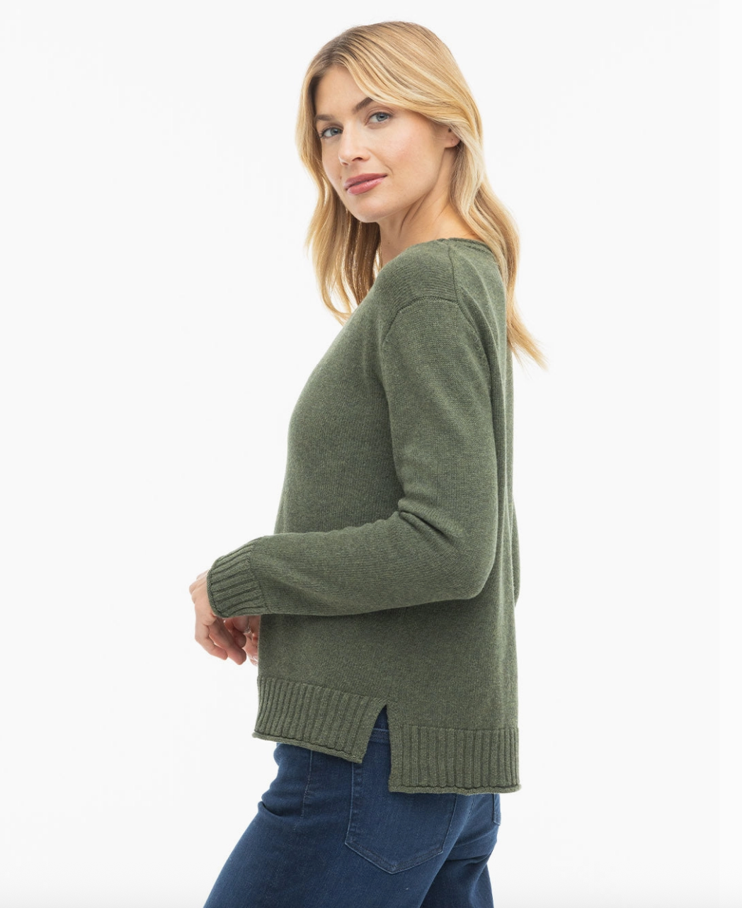 Everyday Cotton Crew - Olive